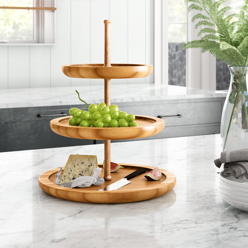 Natur Pur Conor Wooden Tiered Stand & Reviews Wayfair.co.uk